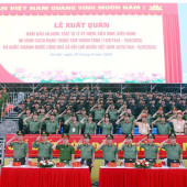Lễ xuất quân đảm bảo an ninh, trật tự lễ kỷ niệm, diễu binh, diễu hành 80 năm Cách mạng tháng Tám và Quốc khánh