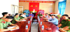 Lãnh đạo xã Thạnh Xuân đến thăm và chúc mừng Công an xã nhân  kỷ niệm 80 năm Ngày truyền thống Công an nhân dân