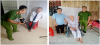 Công an xã Lương Tâm cấp đổi thẻ đảng cho đảng viên cao tuổi tại nhà