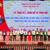 Công an TP Cần Thơ đạt nhiều giải thưởng tại Cuộc thi chính luận bảo vệ nền tảng tư tưởng của Đảng
