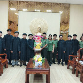 Ban Trị sự Trung ương Giáo hội Phật giáo Hoà Hảo phối hợp với Ban Đại diện Phật giáo Hoà Hảo thành phố Cần Thơ thăm, chúc mừng Phòng An ninh nội địa sau khi sáp nhập tỉnh.