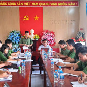 Lãnh đạo Công an thành phố Cần Thơ kiểm tra các mặt công tác  tại Công an xã Thạnh Xuân