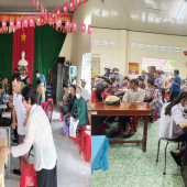 Công an phường An Bình trao quà Tết độc lập