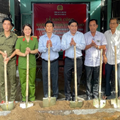 Khởi công xây dựng “Nhà nghĩa tình đồng đội” cho lực lượng tham gia bảo vệ an ninh, trật tự ở cơ sở xã Nhơn Ái