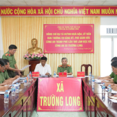 Kiểm tra toàn diện các mặt công tác tại Công an xã Trường Long
