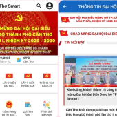 Ứng dụng “Cần Thơ Smart” - Đẩy mạnh ứng dụng công nghệ thông tin về Đại hội đại biểu Đảng bộ thành phố Cần Thơ lần thứ I, nhiệm kỳ 2025 - 2030