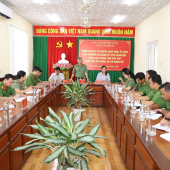 Lãnh đạo Công an thành phố kiểm tra toàn diện công tác tại Công an xã Nhơn Mỹ