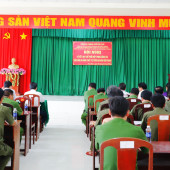 Công an các xã tăng cường phối hợp đảm bảo an ninh, trật tự tại  địa bàn giáp ranh