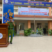 Công an phường Cái Khế, phường Long Tuyền, xã Thạnh Phú đẩy mạnh tuyên truyền về an ninh, trật tự và an toàn giao thông trong trường học