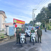 Công an phường Đại Thành tăng cường tuần tra, đảm bảo  an toàn giao thông và trật tự đô thị