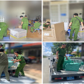 Công an xã Phong Điền xử lý nghiêm cơ sở bưu chính, chuyển phát vi phạm về giao, nhận hàng hóa nhập lậu