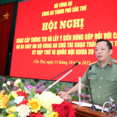 Công an thành phố Cần Thơ tổ chức Hội nghị cung cấp thông tin, lấy ý kiến đóng góp 11 dự án Luật, Pháp lệnh do Bộ Công an chủ trì soạn thảo, trình Quốc hội khóa XV tại Kỳ họp thứ 10