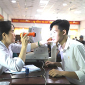Công an xã Phú Hữu và Vĩnh Trinh sơ tuyển sức khỏe cho công dân đăng ký thực hiện nghĩa vụ tham gia CAND năm 2026