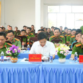 Công an xã Trung Hưng sơ kết công tác Công an quý III và 9 tháng đầu năm 2025