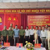 Công bố Quyết định thành lập Chi hội Cựu Công an nhân dân 03 xã: Thạnh Quới, Thạnh An và Vĩnh Trinh