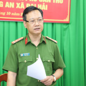 Lãnh đạo Công an thành phố Cần Thơ thăm, làm việc với Công an xã Đại Hải