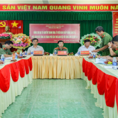 Lãnh đạo Công an thành phố kiểm tra, làm việc với Công an xã Thới Lai