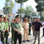 Công an thành phố Cần Thơ tổ chức khảo sát chuẩn bị cho công tác bảo đảm an ninh, trật tự Lễ hội Óoc Om Bóc - Đua ghe Ngo thành phố Cần Thơ năm 2025