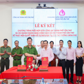 Công an thành phố Cần Thơ và Chi nhánh Ngân hàng Chính sách xã hội thành phố Cần Thơ ký kết Chương trình phối hợp thực hiện Quyết định số 22/2023/QĐ-TTg ngày 17/8/2023 của Thủ tướng Chính phủ