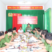 Công an thành phố Cần Thơ kiểm tra công tác tại Công an xã Phú Tâm