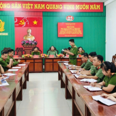 Chi bộ Công an xã Kế Sách tổ chức học tập, quán triệt  các Nghị quyết của Đảng