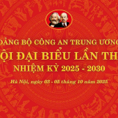 Đại hội đại biểu Đảng bộ Công an Trung ương lần thứ VIII, nhiệm kỳ 2025- 2030 sẽ chính thức diễn ra tại Hà Nội, từ ngày 03 – 05/10/2025