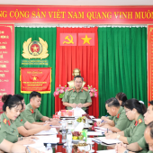 Đảng ủy Công an thành phố tổ chức đoàn khảo sát công tác xây dựng đảng tại Đảng bộ Phòng Công tác chính trị