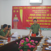 Công an xã Vĩnh Hải tiếp, làm việc với Đoàn công tác số 4,  Cục An ninh đối ngoại