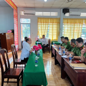 Xã Phương Bình: Thường trực Đảng ủy xã làm việc với Công an xã  về nhiệm vụ bảo đảm an ninh, trật tự cuối năm 2025