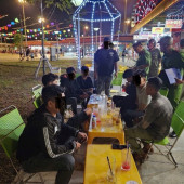 Công an phường Vị Tân: Cảnh báo tụ tập, đua xe và gây mất trật tự tại Công viên Cát Tường