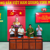 Công an xã Kế Sách tổ chức Hội nghị ký kết Chương trình phối hợp đẩy mạnh phong trào Toàn dân bảo vệ an ninh, trật tự giai đoạn 2025 - 2033