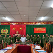 Công an xã An Thạnh: Ký kết quy chế phối hợp và ra mắt mô hình “Tổ xe ôm phòng, chống tội phạm và tệ nạn xã hội”