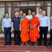 Lãnh đạo Cục An ninh nội địa, Bộ Công an thăm Học viện Phật giáo Nam tông Khmer