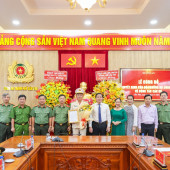 Công an thành phố Cần Thơ công bố Quyết định của Bộ trưởng Bộ Công an về công tác cán bộ