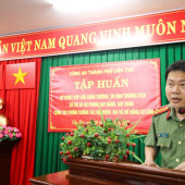 Bệnh viện Công an thành phố Cần Thơ tổ chức tập huấn chuyên môn y tế cho cán bộ, chiến sĩ