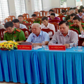 Công an phường Mỹ Quới sơ kết công tác quý III/2025 và tổng kết  cao điểm tấn công, trấn áp tội phạm