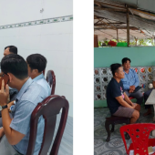 Công an xã Hiệp Hưng đảm bảo an ninh, an toàn trong  thực hiện Quyết định kiểm đếm bắt buộc