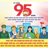 95 năm vẻ vang xây dựng và phát huy sức mạnh đại đoàn kết dân tộc