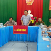 Công an xã Vĩnh Trinh và Châu Thành tăng cường hoạt động  bảo đảm an ninh, trật tự