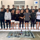 Kịp thời ngăn chặn nhóm thanh thiếu niên tụ tập  mang hung khí tại xã Châu Thành