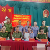 Tăng cường phối hợp tiếp nhận, xử lý nguồn tin về tội phạm  tại các xã Đông Phước, Châu Thành, Phú Hữu