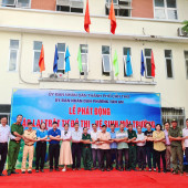 Công an phường Tân An phối hợp ra quân lập lại trật tự đô thị, vệ sinh môi trường