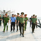 Khảo sát bảo đảm an ninh, trật tự các địa điểm tổ chức  Lễ hội Văn hóa Sông nước Cần Thơ năm 2025