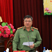 Lãnh đạo Công an thành phố làm việc với Công an 11 xã, phường