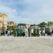 Công an xã Mỹ Tú tổ chức Lễ ra quân triển khai cao điểm tấn công, trấn áp tội phạm, bảo vệ các sự kiện chính trị trọng đại của đất nước