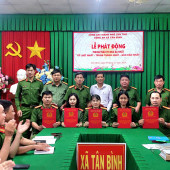 Công an xã Tân Bình phát động phong trào thi đua “Ba nhất”