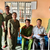 Công an phường Vị Tân phát huy tinh thần  “tương thân, tương ái”