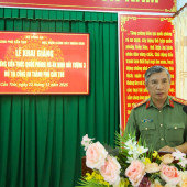 Khai giảng lớp Bồi dưỡng kiến thức quốc phòng và an ninh đối tượng 3 mở tại Công an thành phố Cần Thơ