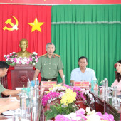 Lãnh đạo Công an thành phố Cần Thơ làm việc với địa phương về chuẩn bị nhân sự giới thiệu ứng cử đại biểu HĐND cấp xã nhiệm kỳ 2026 – 2031