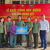 Phòng An ninh kinh tế tổ chức Lễ Khởi công xây dựng Nhà đại đoàn kết cho gia đình hoàn cảnh khó khăn tại xã Phương Bình, thành phố Cần Thơ